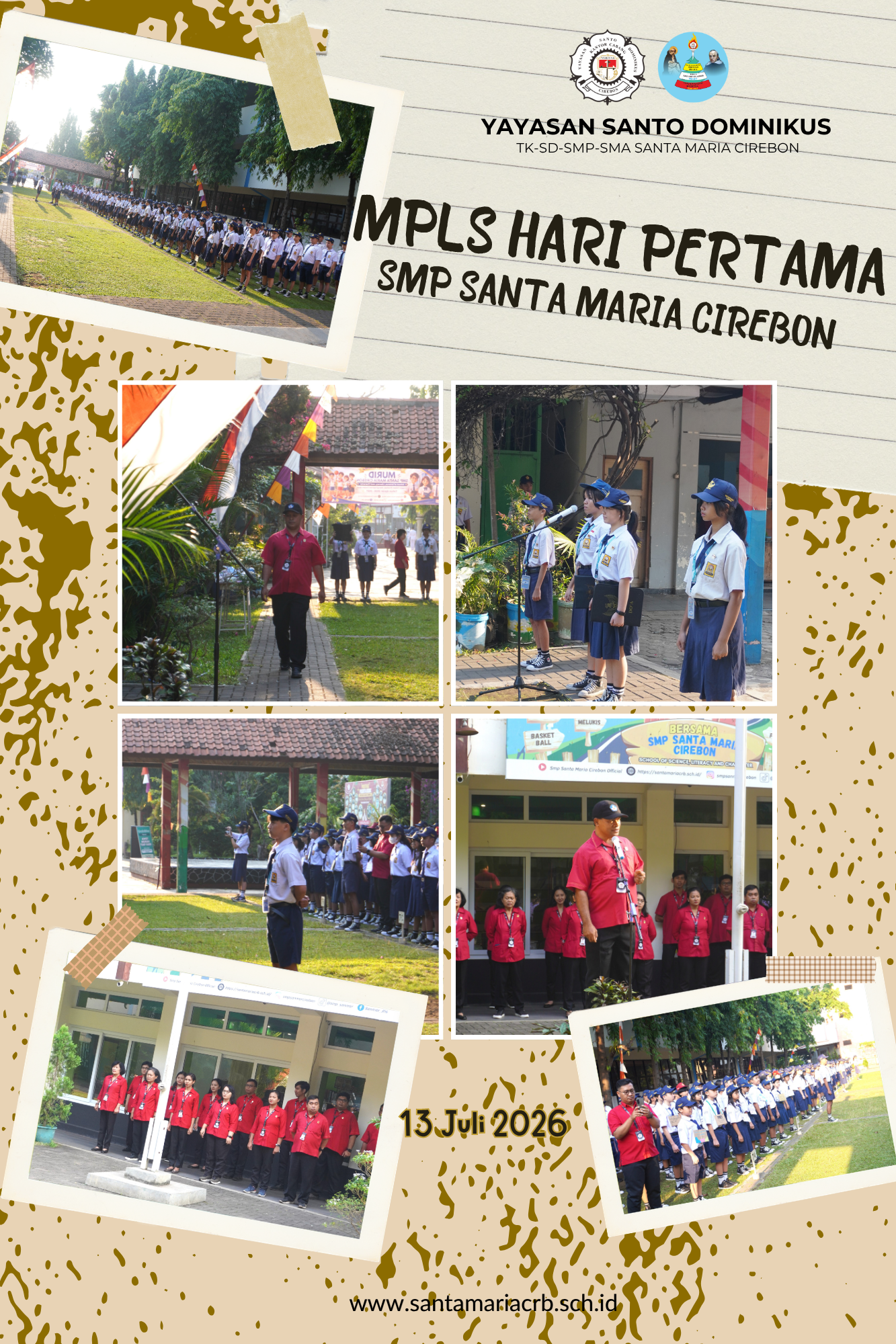 hari pertama mpls santa maria cirebon: menyambut langkah baru dengan semangat veritas